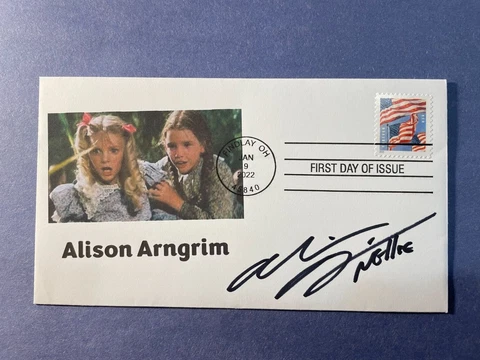 SIGNED ALISON ARNGRIM FDC AUTOGRAPH FIRST DAY COVER - LITTLE HOUSE ON THE PRAIRI Cover