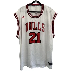 Chicago Bulls 21 Jersey Mens 3XL White Adidas BUTLER Basketball XXXL PRE OWNED - Picture 1 of 13