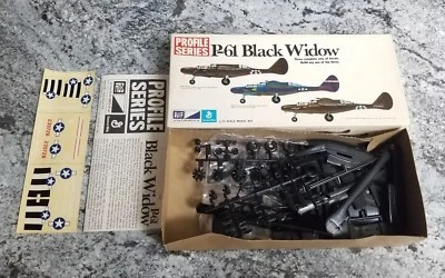 MPC Model Profile Series: P-61 BLACK WIDOW Kit #2-1507-150 Unbuilt 3 Versions  - Image 1 of 4
