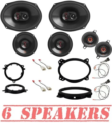 Динамики для приборной панели JBL Stage3 6x9 дюймов и 6,5 дюйма для Toyota 4Runner 2010-2023 годов выпуска - Изображение 1 из 4