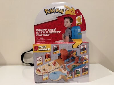 Pokemon Estuche Batalla Desierto JUEGO con Figura Pikachu 2" Nuevo/Sellado Foto 1 de 4