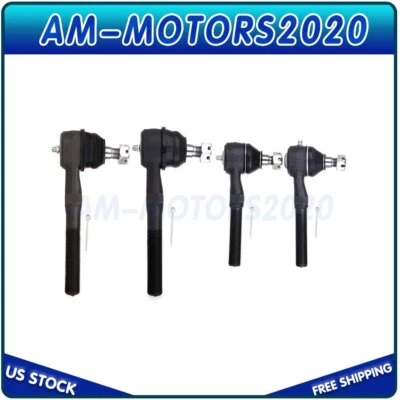 Fits 1997-2002 2003 Ford F-150 4WD Brand New 4 Pairs Inner & Outer Tie Rod Ends - Image 1 of 4