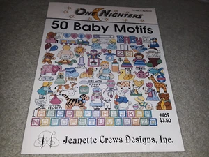 NEW ONE NIGHTERS "50 BABY MOTIFS" CROSS STITCH LEAFLET - Picture 1 of 2