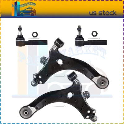 For 2005-2009 Buick Allure Set Of 4 Front Lower Control Arm Ball Joint Tie Rod - Image 1 of 4