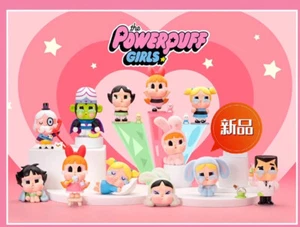 Original Popmart CryBaby x Power Puff Girls Vinyl Plush Toy Hot Trend 2024 Gift - Picture 1 of 27