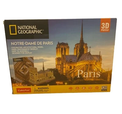National Geographic • Notre-Dame de Paris • 3D Puzzle • CubicFun • New - Image 1 of 4