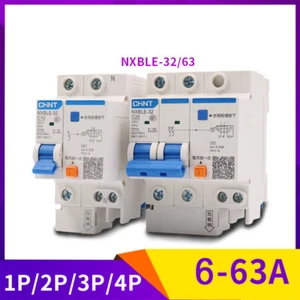 Circuit Breakers RCD RCBO 6A-63A, 1P+N 2P 3P 3P+N 4P NXBLE-63 Weather Resistant - Picture 1 of 9