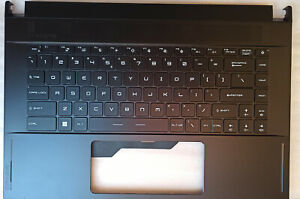 New MSI GS66  Upper Case Palmrest Cover Keyboard Full Colorful Backlit