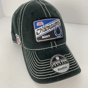 NEW NFL Indianapolis Colts AFC Champions 2009 Cap Hat Flexfit Reebok Adult OSFM - Picture 1 of 9