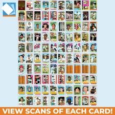 Vintage Baseball Cards Lot of 100 Baseball Mixed Years/Sets Pete Rose Carl Yaz
