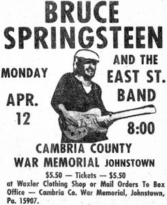 Bruce Springsteen - 1976 - Johnstown PA - Poster - Picture 1 of 1