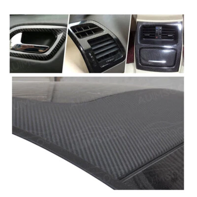 Car Sticker DIY Carbon Fiber Vinyl Car Wrap Roll Film Auto Accessories For Acura - Image 1 of 4