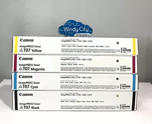 Canon T07 3641C001 3642C001 3643C001 3644C001 Toner Set for imagePRESS C165 C170 - Picture 1 of 4