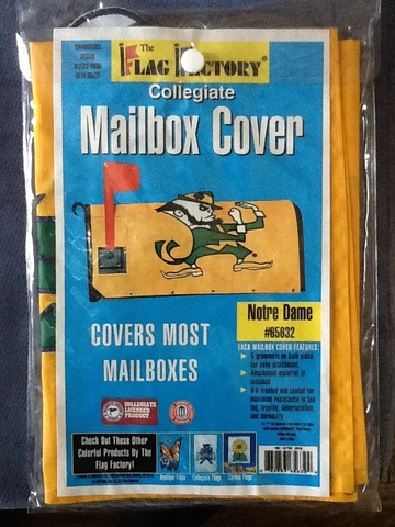 Notre Dame Fighting Irish Flag Factory 2-Sided Mailbox Cover; ACC; NCAA Cover