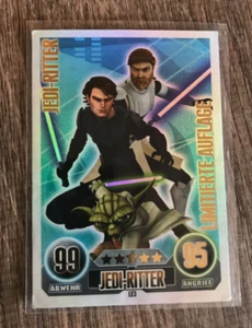 Star Wars the Clone Wars Force Attax Jedi-Ritter Edición Limitada Alemán - Imagen 1 de 2