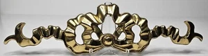 Vintage 1970's Solid Brass Goldtoned Door Topper 12 " Long X 3" Tall GUC - Picture 1 of 15