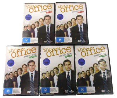 The Office Season 5 Parts 1 2 Ex-Rental DVDs MA15+ PAL R2 R4 R5 2010 Universal - Image 1 of 4