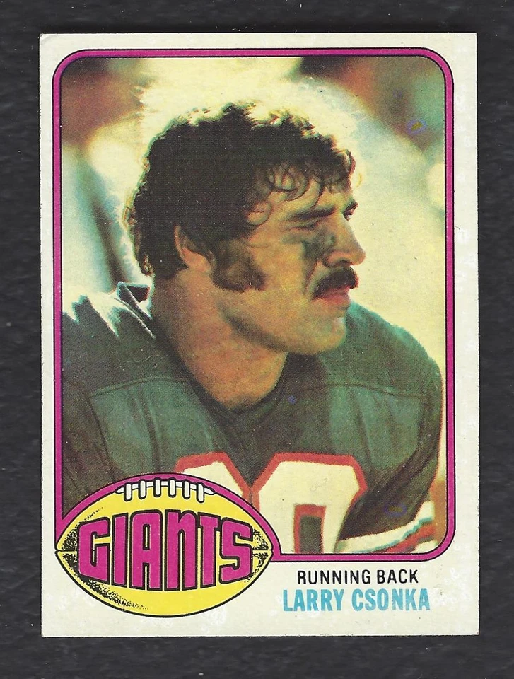 Larry Csonka 1976 Topps Football Card # 437 New York Giants HOF NM - Image 1 of 1