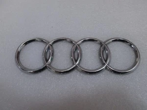 Audi Rings Chrome Grill Trunk A3 S3 A4 S4 RS4 A5 S5 A6 S6 TT Badge Emblem - Foto 1 di 4