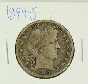 1894-S Barber Half Dollar : Fine - Picture 1 of 2