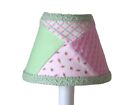 Pastel Quilt Chandelier Shade, 5" Mini Lamp Sconce Shade, Baby Pink Nursery