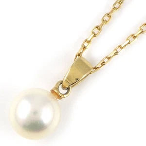 MIKIMOTO Halskette 1 Punkt Akoya Perle 750(18K) Gelbgold - Bild 1 von 6
