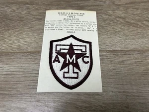 TEXAS A&M COLLEGE 1967 College Station Texas TYPE 5 US Army Senior Patch - Picture 1 of 4