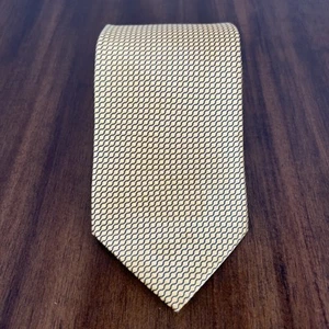 DOLCEPUNTA Made in Italy Herren Luxus Krawatte 100% Seide Gold L3,75xB60 - Bild 1 von 7