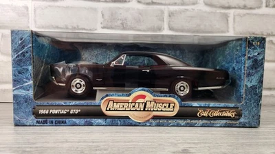 ERTL American Muscle 1966 Pontiac GTO Black 1:18 Diecast 7292 - Image 1 of 4