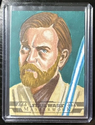 Topps Star Wars Masterworks Sketch Card Obi-Wan Kenobi Jason Christiner - Image 1 of 2