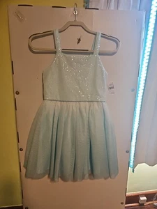 NWT Girls Sz L(10/12) Lilt Light Blue Princess Dress Sequin Top Mesh Skirt - Picture 1 of 8