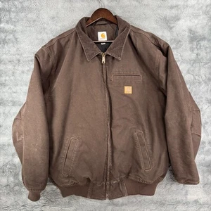 Carhartt Bankston Jacket 2XL Brown Quilted Bomber 101228 201 Y2K XXL - Picture 1 of 6