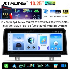 10.25" Car Screen Android 14 8+256G 4G CarPlay Retrofit for BMW 3er NBT F30 F31 - Picture 1 of 24