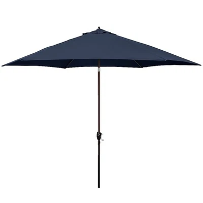 ASTELLA 11-FT ALUMINUM NAVY PUSH-BUTTON TILT MARKET PATIO UMBRELLA - NAVY BLUE