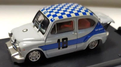 BRUMM 1:43 AUTO FIAT ABARTH 1000 BERLINA 4 ORE MONZA 1968 #18 A. MERZARIO   R381 - Immagine 1 di 2