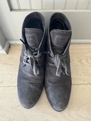 Botines de encaje con cuña PRADA IT 38 zapatos Foto 1 de 4