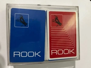 Vintage Rook Card Game - Parker Brothers 1972 Plastic Case & Manual - Picture 1 of 3