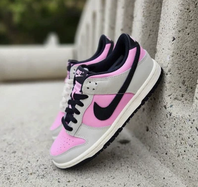Nike Dunk Low Rosa Orewood Marfil Pálido Negro FB9109-601 GS Zapatos para Mujer Nuevos Foto 1 de 4