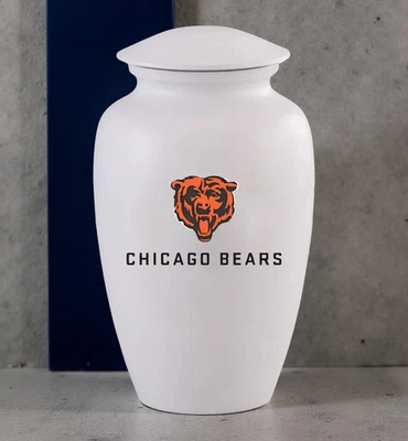 Urna conmemorativa Chicago Bears - Urna de cremación - Urna de recuerdo para adultos para cenizas humanas Foto 1 de 4
