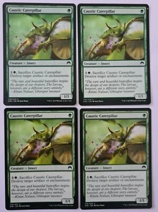 MAGIC THE GATHERING : 4x Caustic Caterpillar ... Magic Origins ... Common - Picture 1 of 1