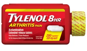 Tylenol 8 ore artrite e dolori articolari paracetamolo a rilascio prolungato 650, 290CT - Foto 1 di 2