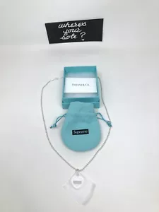 Collana Ciondolo Con Etichetta Cuore Supreme Tiffany & Co Return To Tiffany Nuova FW21 - Foto 1 di 12