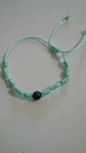 ++++ ROSENKRANZ ARMBAND GEKNOTET NYLONGARN/KORDEL - NEUWERTIG - Bild 1 von 2