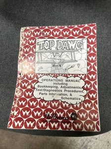Williams TOP DAWG Shuffle Alley Manual - good used original - Picture 1 of 3