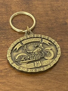 Vintage 1996 Daytona Beach Bike Week Key Chain Motorcycle 55 Years - Picture 1 of 5