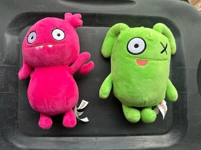 Ugly Dolls Plush (2) Pink Green 2019 About 9 Inches - Image 1 of 4