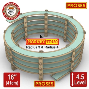 4.5-Level, 41 cm High, Double-Line Helix for Hornby TT R3/R4 or All Flextrack - Picture 1 of 9