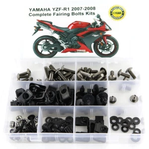 Full Fairing Bolt Bodywork Screw Kit Fit For Yamaha R1 YZF R1 2007-2008 - Picture 1 of 12