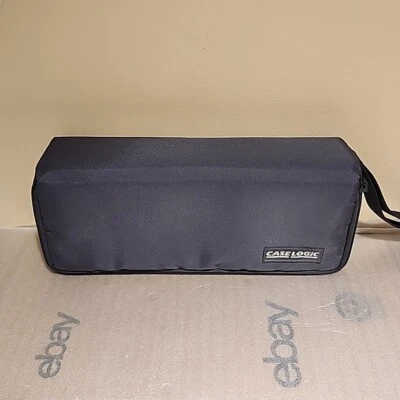 Case Logic 15 Cassette Tape Storage Holder Zipper Gray Wrist Strap - Изображение 1 из 4