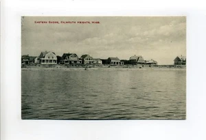 Cape Cod MA Mass antique postcard, Falmouth Heights, cottages, Eastern Shore - Picture 1 of 2